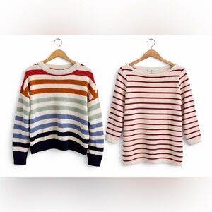 Madewell & zesica Sweater Bundle Preppy  Womens Sz M. Great deal!!